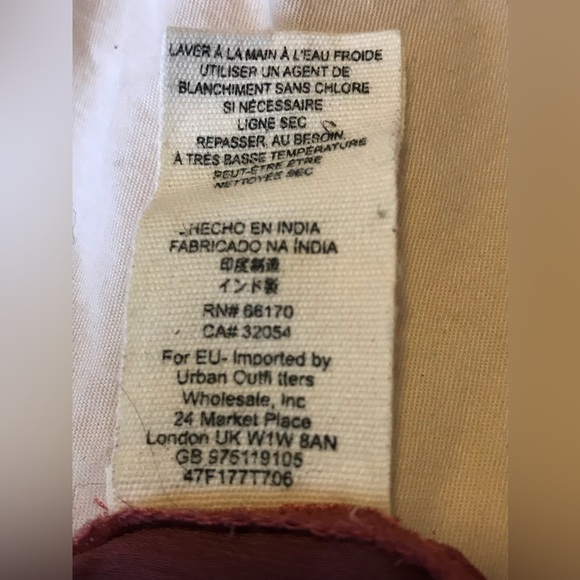 Free People dirty rose color blouse with front detailing. Size S. Like new - Picture 16 of 16